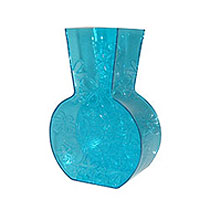Textured jelly plastic vase.