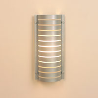 Vector Ladder Cutaway Wall Light Satin Chrome Finish