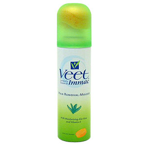 Immac hair removal mousse with moisturising Aloe Vera and Vitamin E