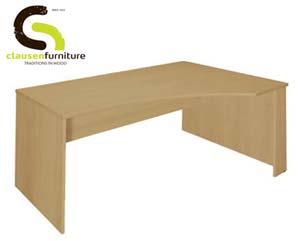 Unbranded Veneer ergonomic desks oak