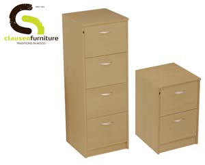 Unbranded Veneer filing cabinets oak