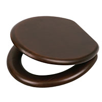 Heavyweight Seat and cover made from high quality wood veneer surrounding a moulded wood core