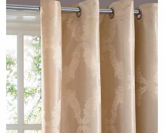 Unbranded Venetia Gold Eyelet Lined Curtains
