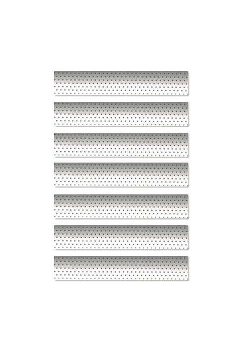 Unbranded Venetian Blinds Perforated Matt Silver - P0058 -