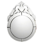 Unbranded Venetian Round Mirror 55x40cm