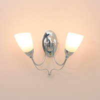 Venus Double Wall Light Chrome Finish