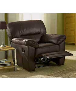 Unbranded Vercelli Recliner Chair - Chocolate