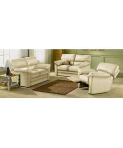 Unbranded Vercelli Regular and Regular Sofas and Chair - Ivory