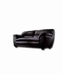 Verona Black Large Sofa