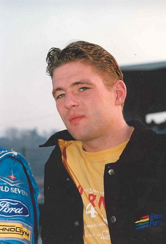Jos Verstappen in casual Benetton clothing