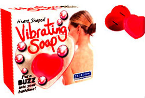 Our Vibrating Soap will put a BUZZ into bath time - this heart shaped soap can really make you tingl