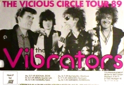VIBRATORS Vicious Circle Tour 1989 Music Poster 84x59cm