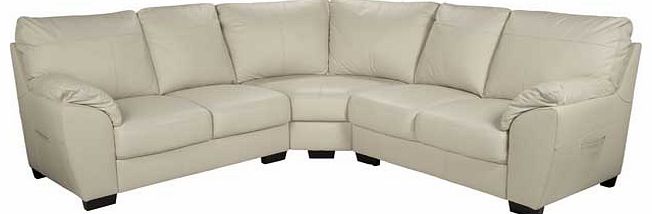 Part of the Vicenza collection. this Vicenza Corner Group in an elegant ivory colour makes a perfect addition to your home. Upholstered in a corrected grain leather and split leather. the foam filled seat cushions provide you with supreme comfort. ma