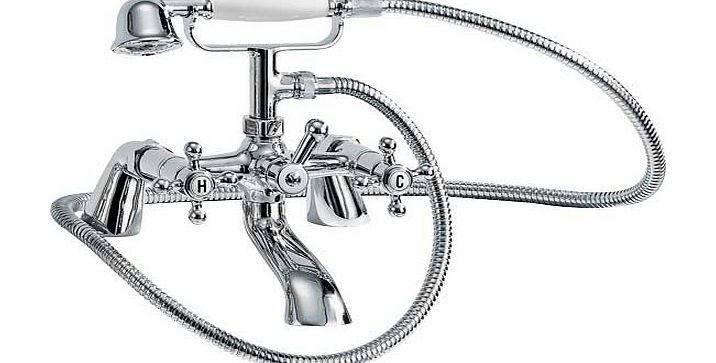 Unbranded Victorian Bath and Shower Mixer Tap - Chrome