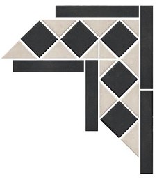 Unbranded Victorian Black/White Corner