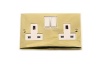 Unbranded Victorian Double 13A Socket White