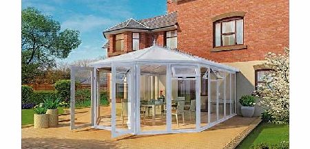 Unbranded Victorian Full Height Medium Conservatory - White