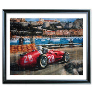 Unbranded Victory For Moss At Monaco Print Signed