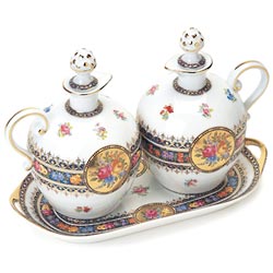 Vienna Porcelain Oil and Vinegar Set