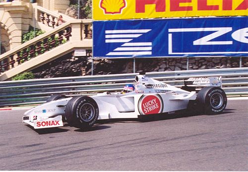 Jacques Villeneuve in his BAR02 at the Monaco Grand Prix 2000