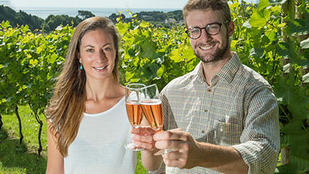 Unbranded Vineyard Tour and Tasting for Two at Polgoon