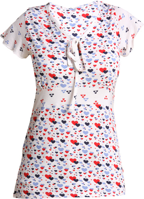 Unbranded Vinia jersey print tee with tie