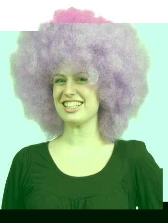 Unbranded Violet Afro Wig