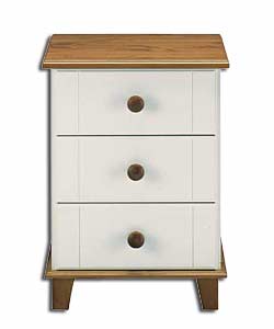 White finished with solid Scandinavian pine top, b