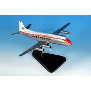 A collector quality Bravo Delta scale model of the Vickers Viscount in British European Airways live