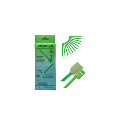 Unbranded Visible Dust 1.3x Swabs Green - pack of 12