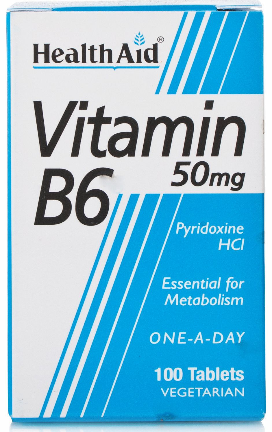 Vitamin B6 50mg Tabs provide your body with essential B vitamins for a healthier metabolism and appearance. The B vitamins in the supplement are consistent of a water soluble group which unite with B Complex and create a range of biochemical reaction