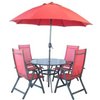 Unbranded Vito Metal 106 Round Red Set with Parasol