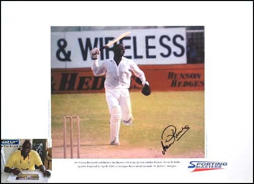 Unbranded Viv Richards signed limited edition print - WAS andpound;119.99