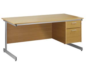 Unbranded VL Budget clerical C-leg desk