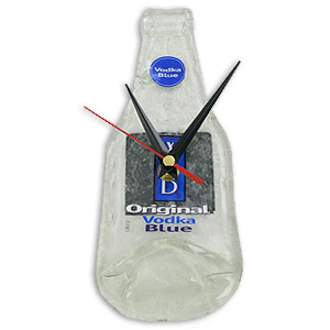 Unbranded Vodka Blue WKD Bottle Clock - WKD Bottle