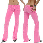 Von Dutch Pink Velour Trousers