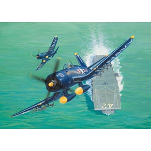 Vought F4U-5 Corsiar plastic kit from German specialists Revell. The F4U Corsair was one of the most
