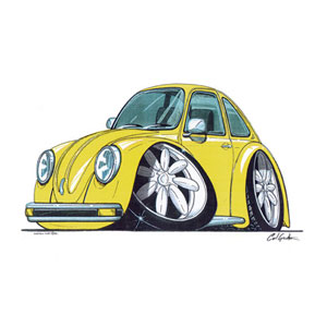 Unbranded VW Beetle - Yellow T-shirt