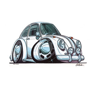 Unbranded VW Beetle Mk 1 - White Kids T-shirt