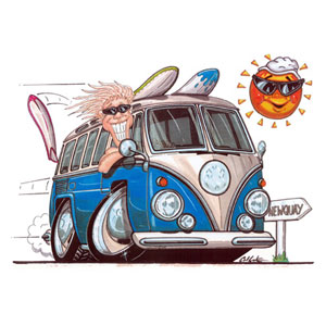 Unbranded VW Newquay split Camper Kids T-shirt