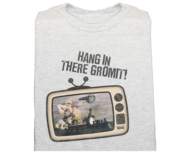 Unbranded W and G Wrong Trousers Tee-Adults XLarge 48inch-Grey