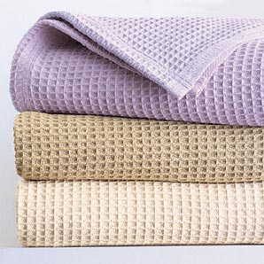 Waffle Blanket- Burgundy- Double/King-Size- 230cm x 250cm
