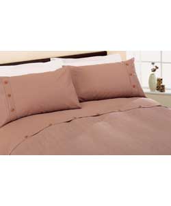 Waffle King Size Duvet Cover Set - Mocha