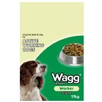 Unbranded Wagg Adult Dog Food Complete Worker 17Kg Beef