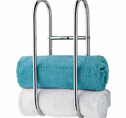 Keep towels close at hand with this compact wall mounted towel holder made from contemporary steel. Wall mounted. Size H51. W17.5cm. Minimal assembly. EAN: 8333511.