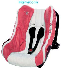 Wallaboo Pink Infant Car Seat Cover - Group 0