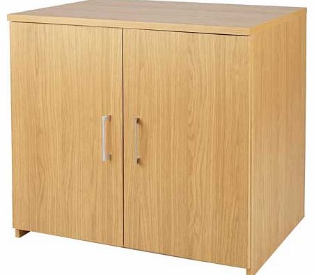 Part of the Walton collection Part of the Walton office range. this 2 door cupboard in oak effect with metal handles provides you with the perfect storage space for your important items. The included adjustable shelf means you can customise the cupbo