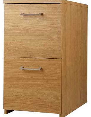 Unbranded Walton 2 Drawer Filing Cabinet - Oak Effect