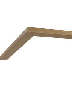 Unbranded Wardrobe Contemporary Cornice - Oak