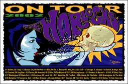 WARLOCKS USA Tour June 2002 - by Darren Grealish Limited Edition Concert Poster 43x28cm Limited Edit